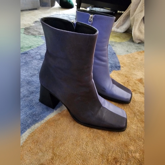 Alohas Purple/Lavendar Two Tone Ankle Boots - Picture 5 of 8